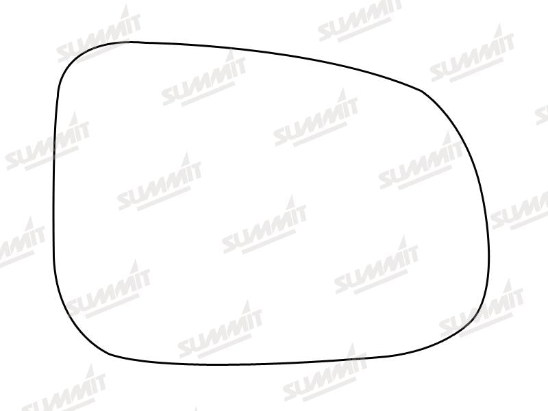 Summit Heated Base Plate With Blind Spot Mirror Glass fits Volvo S60 09 to 15 RHS Summit - Dynamic Drive