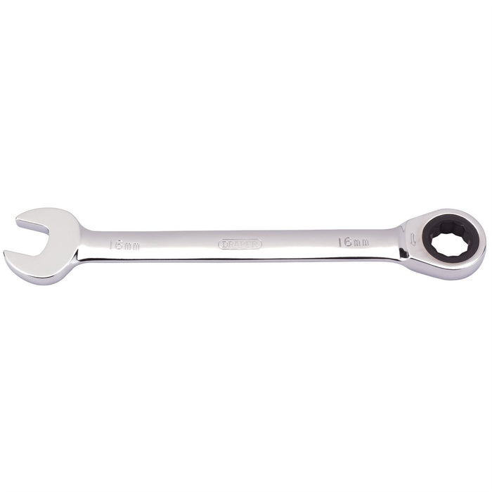 Draper Metric Ratcheting Combination Spanner, 16mm 31013 Draper - Dynamic Drive