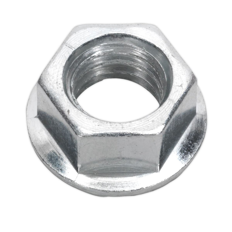 Sealey Flange Nut Serrated M10 Zinc DIN 6923 Pack of 100 FN10 Sealey  - Dynamic Drive