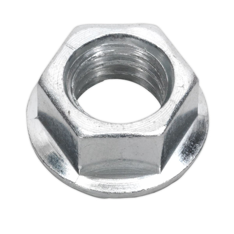 Sealey Flange Nut Serrated M10 Zinc Pack of 100 FN10 Sealey - Dynamic Drive