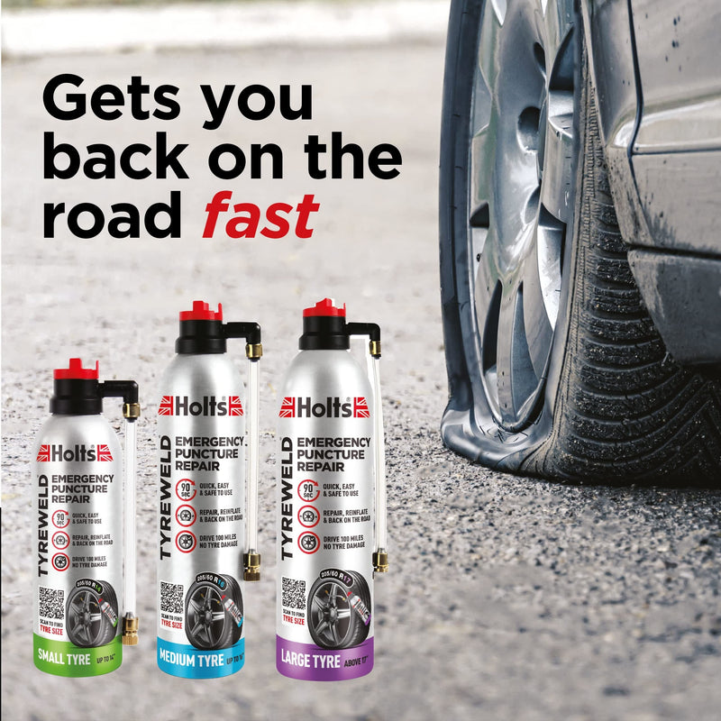 Holts Tyre Sealant - Puncture Repair - Tyreweld - 300ml Holts - Dynamic Drive