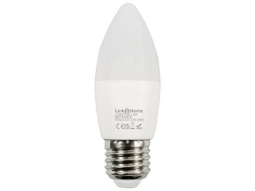 Link2Home Wi-Fi LED ES (E27) Opal Candle Dimmable Bulb, White + RGB 470 lm 5.5W Link2Home - Dynamic Drive