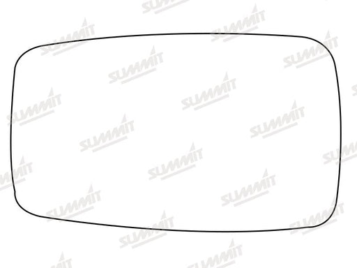 Summit Stick-On Anti Dazzle Mirror Glass fits Audi 80 on LHS Summit - Dynamic Drive