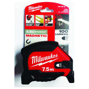 Milwaukee LED Magnetic Tape Measure 7.5 mtr Milwaukee - Dynamic Drive