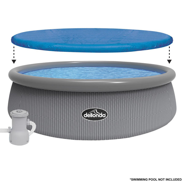 Dellonda Swimming Pool Top Cover with Rope Ties for DL18 Dellonda  - Dynamic Drive