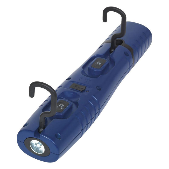 Sealey Rechargeable 360 Inspection Light 7 SMD & 3W SMD LED Blue Lithium-ion Sealey - Dynamic Drive