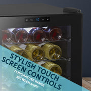 Baridi 24 Bottle Tabletop Wine Fridge & Cooler DH9 Baridi - Dynamic Drive