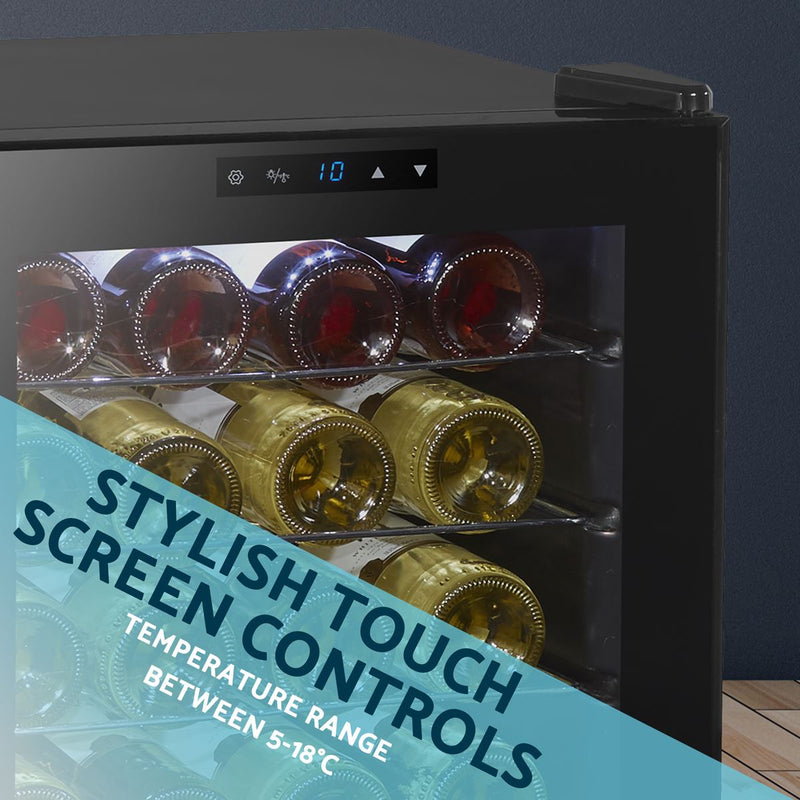 Baridi 24 Bottle Tabletop Wine Fridge & Cooler DH9 Baridi - Dynamic Drive