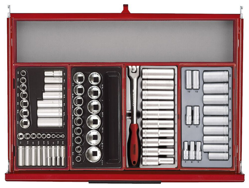 Teng Tools 53" PRO35™ Monster stack tool kit 1295 pieces red Town Tools - Dynamic Drive