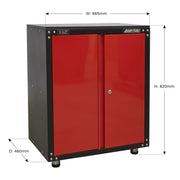 Sealey Modular 2 Door Cabinet with Worktop 665mm APMS81 Sealey - Dynamic Drive