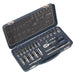 Sealey Premier 32pc 1/4" Drive Lock On Socket Set 4-14mm Ratchet Handle Sealey  - Dynamic Drive
