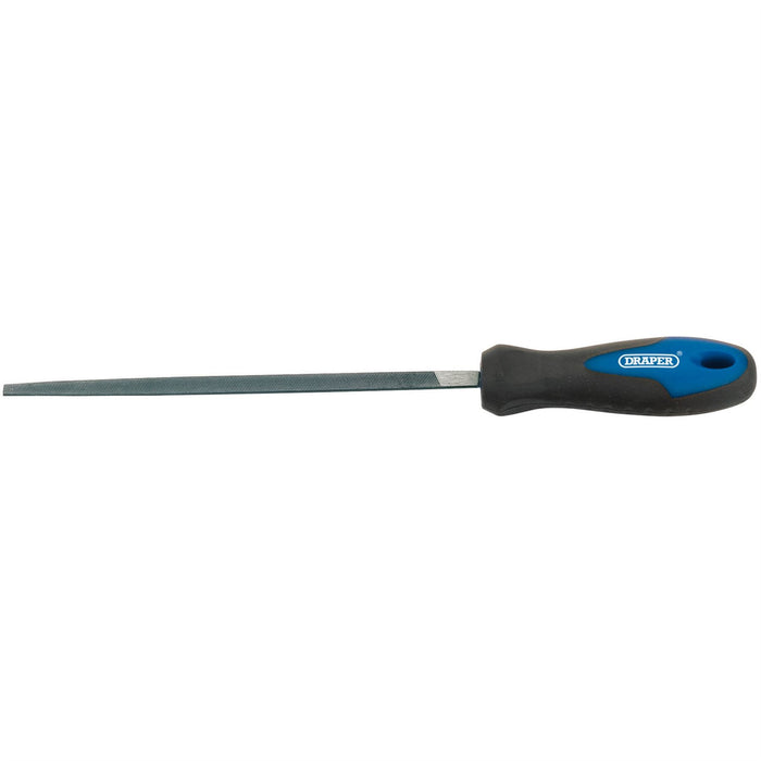 Draper Soft Grip Engineer's 3 Square File and Handle, 200mm 44957 Draper - Dynamic Drive