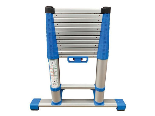 Zarges Compactstep L Telescopic Ladder & Stabiliser Bar 3.8m Zarges - Dynamic Drive