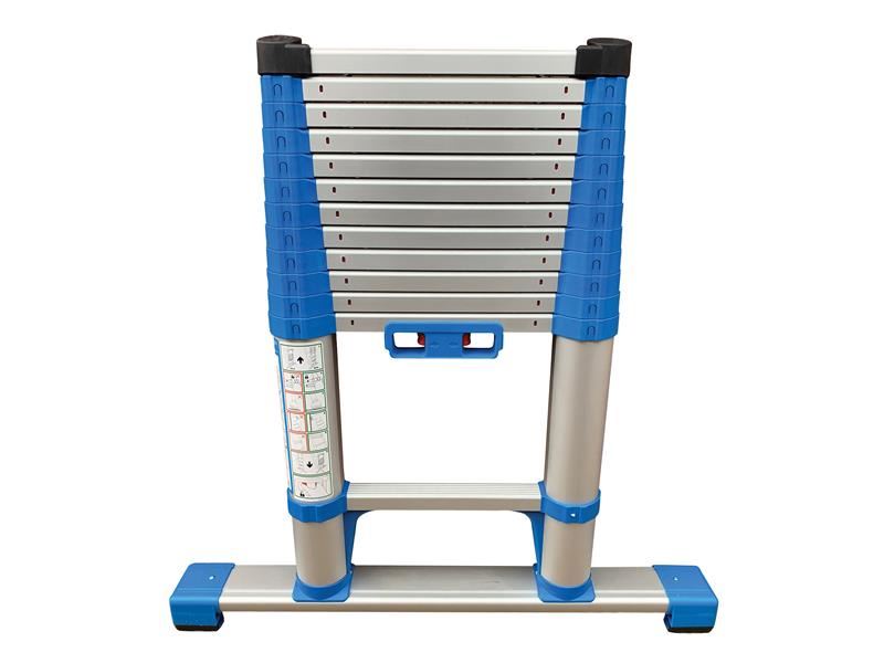 Zarges Compactstep L Telescopic Ladder & Stabiliser Bar 3.8m Zarges - Dynamic Drive