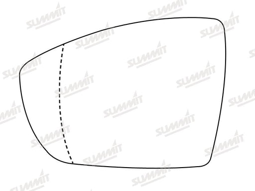 Summit Non-Heated Base Plate With Standard Mirror Glass fits Ford Kuga 08 on LHS Summit - Dynamic Drive