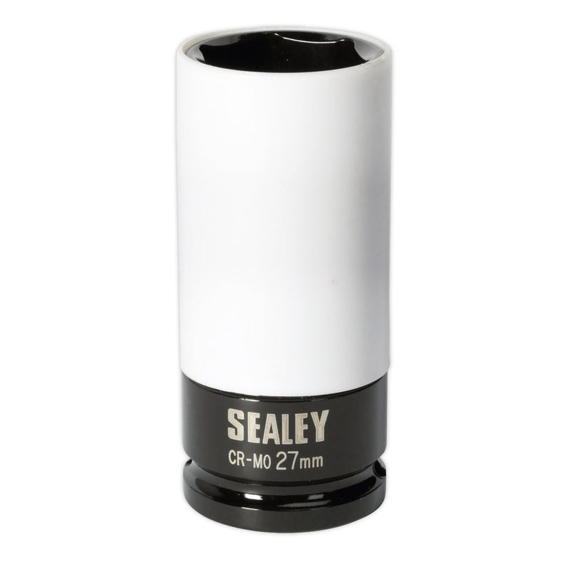Sealey Alloy Wheel Impact Socket 27mm 1/2"Sq Drive SX03027 Sealey - Dynamic Drive