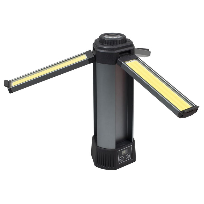 Sealey Rechargeable Flexible Floodlight with Tripod 24W COB LED & 5W SMD LED Sealey - Dynamic Drive