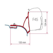 Fiamma F45S Awning, Indel B Fridge, Can Hob/RH Sink & Cold Tap Bundle AG - Dynamic Drive