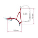Fiamma F45S Awning, Indel B Fridge, Can Hob/RH Sink & Cold Tap Bundle AG - Dynamic Drive