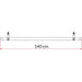 Fiamma Rail Quick 140 Red L80 Only: Quick bike rail in red for L80 only Fiamma - Dynamic Drive