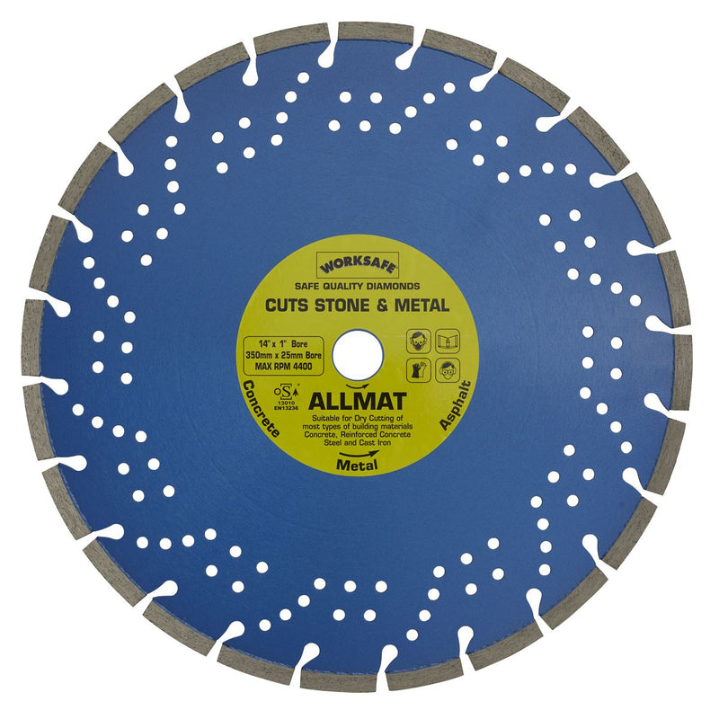 Sealey Platinum Allmat Diamond Blade350 x 25mm WDPA350/25 Sealey - Dynamic Drive