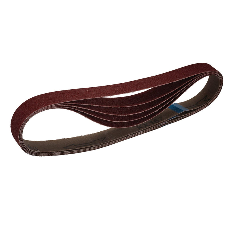 Draper Cloth Sanding Belt, 25 x 762mm, 80 Grit (Pack of 5) 08695 Draper - Dynamic Drive