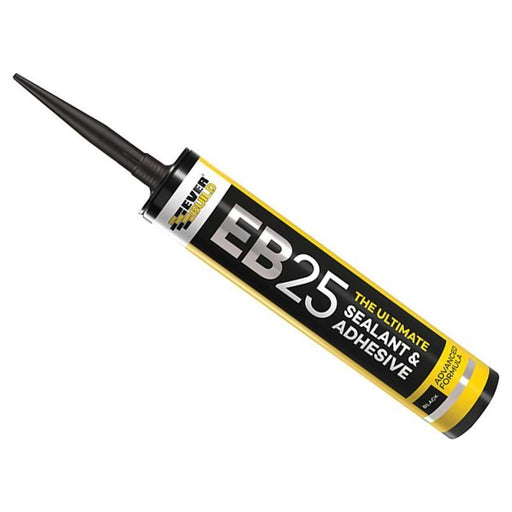 Everbuild Sika EB25 Hybrid Sealant Adhesive Black 300ml Everbuild Sika - Dynamic Drive
