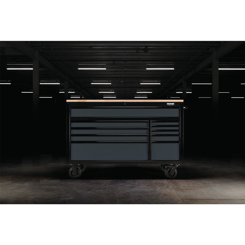Draper BUNKER Workbench Roller Tool Cabinet, 10 Drawer, 56", Grey 08227 Draper - Dynamic Drive