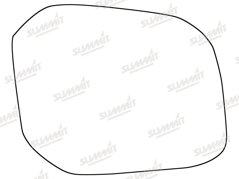 Summit Stick-On Standard Mirror Glass fits Volkswagen Caddy (MPV Only) 16 on RHS Summit - Dynamic Drive