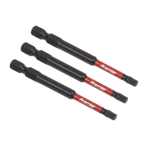 Sealey TRX-Star* T25 Impact Power Tool Bits 75mm 3pc AK8268 Sealey - Dynamic Drive