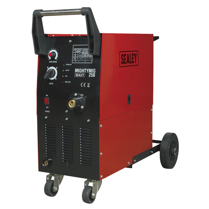 Sealey Professional Gas/No-Gas MIG Welder 250A with Euro Torch MIGHTYMIG250 Sealey - Dynamic Drive