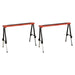 Sealey Fold Down Trestle with Adjustable Legs - Pair FTAL12 Sealey - Dynamic Drive