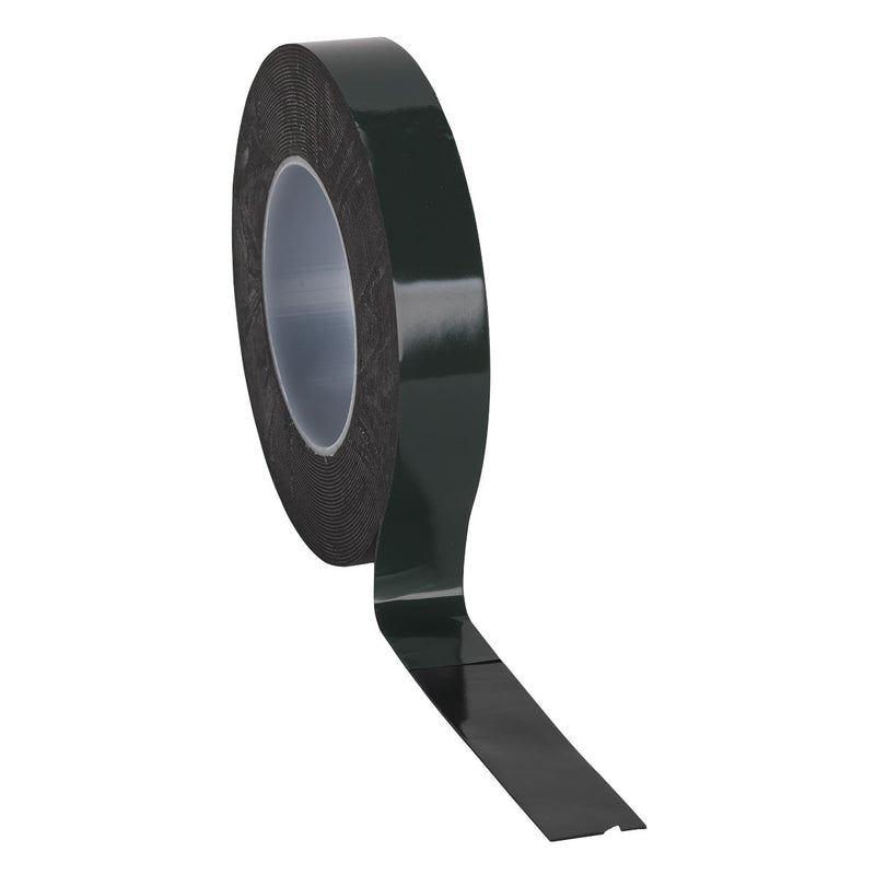 Sealey Double-Sided Adhesive Foam Tape 25mm x 10m Green Backing DSTG2510 Sealey - Dynamic Drive