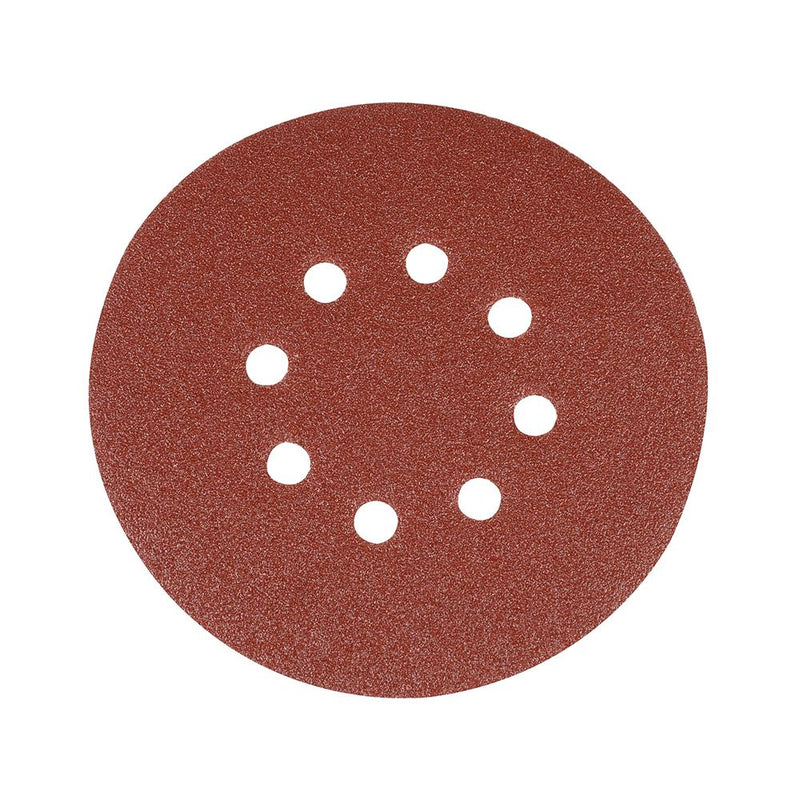 Silverline Hook & Loop Discs Punched 150mm 10pk 80 Grit Silverline - Dynamic Drive