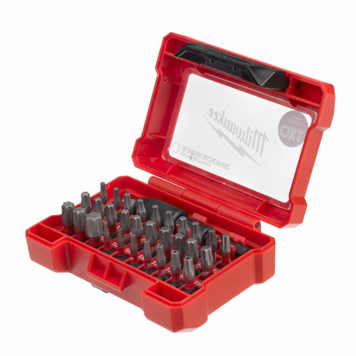 Milwaukee Shockwave Compact Bit 32 Piece Torx Set 4932471586, Set of 32 , Red Milwaukee - Dynamic Drive