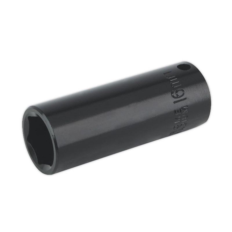 Sealey Impact Socket 16mm Deep 3/8"Sq Drive IS3816D Sealey - Dynamic Drive
