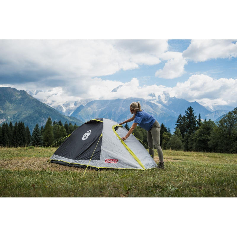 Coleman Darwin Tent 2 Person Grey Camping Outdoors Backpacking Quick Pitch Dome Coleman - Dynamic Drive
