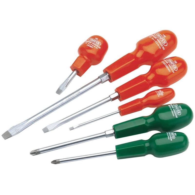 Draper Cabinet Pattern Screwdriver Set (6 Piece) 14078 Draper - Dynamic Drive