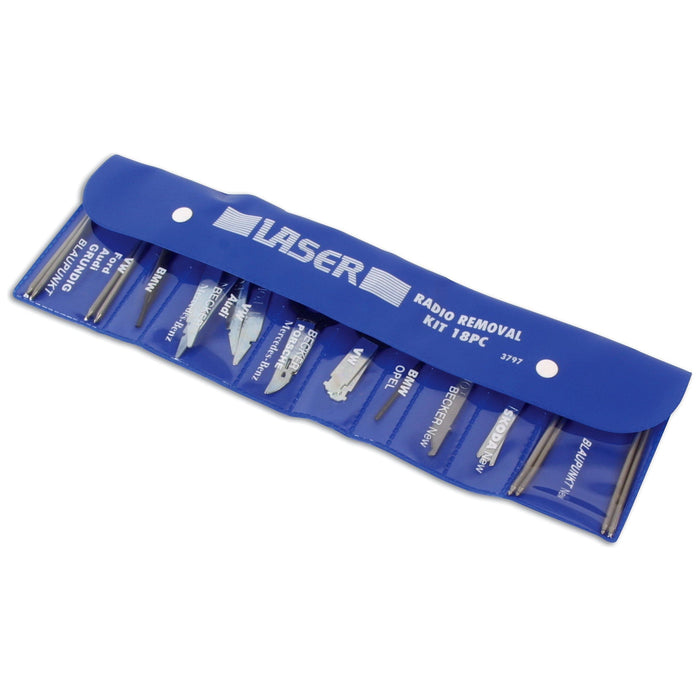 Laser Radio Removal Kit 20pc 3797 Laser - Dynamic Drive