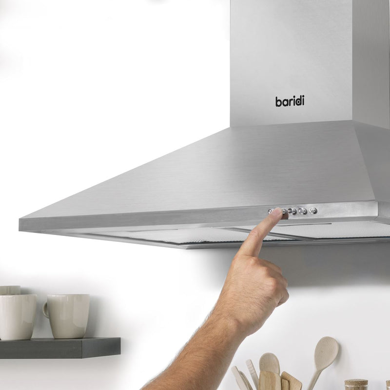 Baridi Cooker Hood with Carbon Filters 60cm - Stainless Steel DH126 Baridi - Dynamic Drive