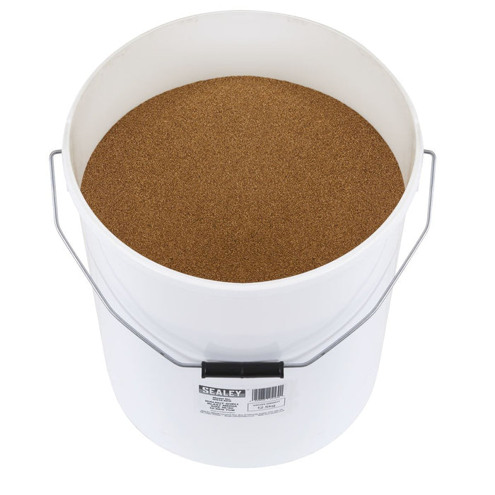 Sealey Walnut Shell Blast Media - Size 16/30 - 12.5kg Tub WS12.5KG Sealey - Dynamic Drive