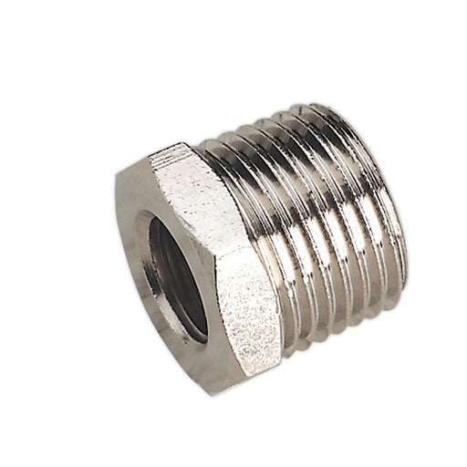Sealey Adaptor 1/2"BSPT Male to 1/4"BSP Female SA1/1214F Sealey - Dynamic Drive