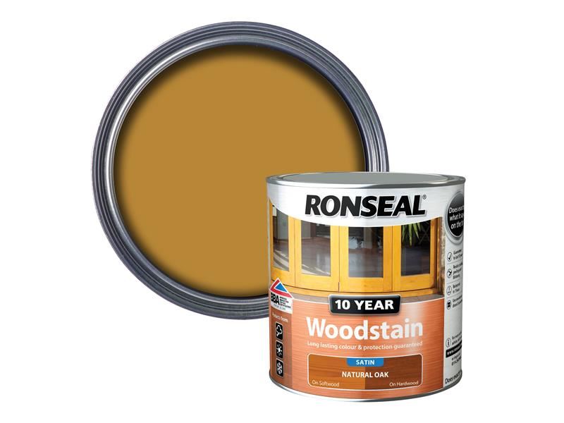 Ronseal 10 Year Woodstain Natural Oak 2.5 litre Ronseal - Dynamic Drive