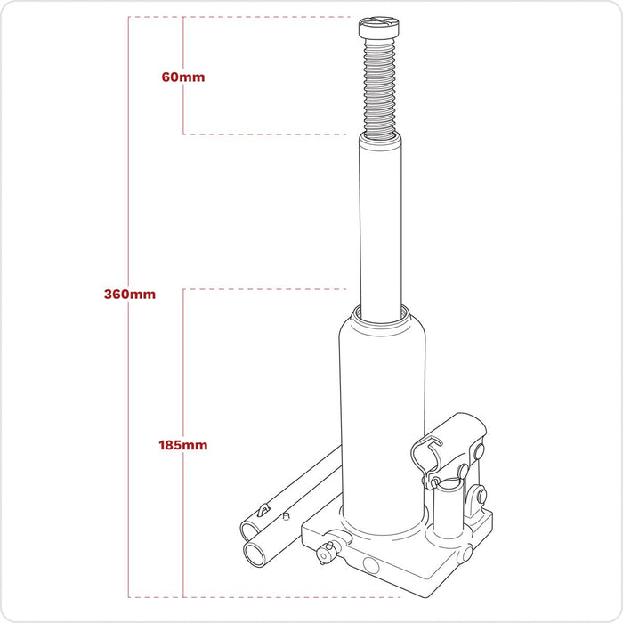 Viking Viking Bottle Jack 3 Tonne PBJ3S Viking - Dynamic Drive