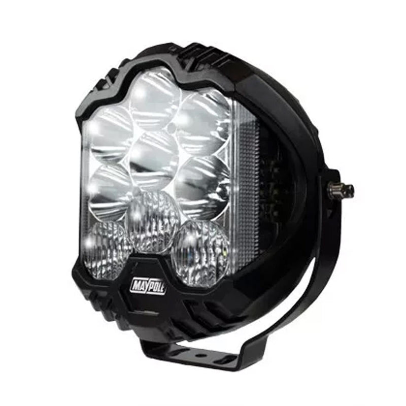2 x Maypole E-Approved 9-Inch Round LED Driving Light with Side Light & Spot Beam Maypole - Dynamic Drive