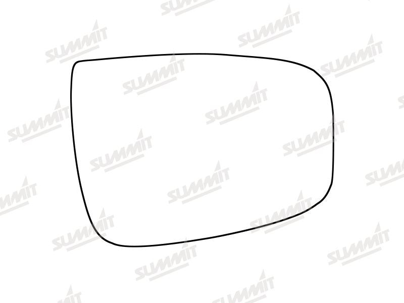 Summit Stick-On Standard Mirror Glass fits Hyundai IX20 10-20 RHS Summit - Dynamic Drive