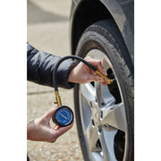 Draper Tyre Pressure Gauge with Flexible Hose 69924 Draper - Dynamic Drive