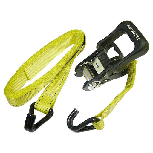 Faithfull Ratchet Tie-Downs J-Hook 5m x 32mm Breaking Strain 1320kg/daN 2 Piece Faithfull - Dynamic Drive
