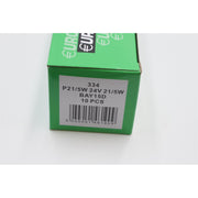 10 x Eurolec 334 P21/5W Brake Stop & Tail Light Bulb 294 24v 21/5w BAY15D Eurolec  - Dynamic Drive