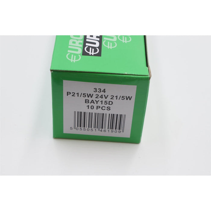10 x Eurolec 334 P21/5W Brake Stop & Tail Light Bulb 294 24v 21/5w BAY15D Eurolec  - Dynamic Drive